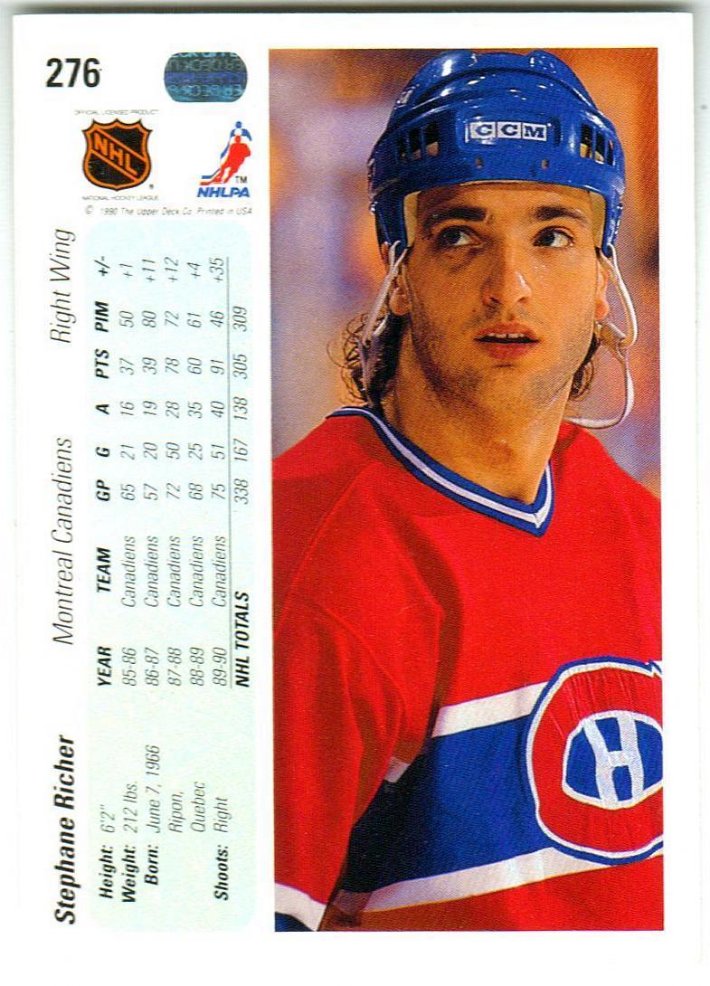 Стефан Рише Монреаль Канадиенс / Stephane Richer Montreal Canadiens 1990/1991 1