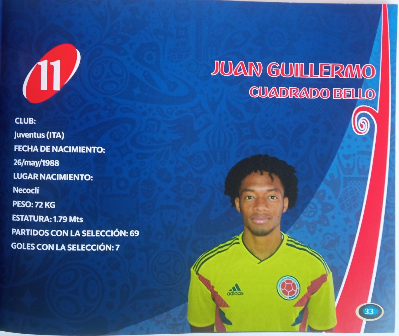 Colombia / Колумбия на Чемпионате мира по футболу-2018 Official Guide 5