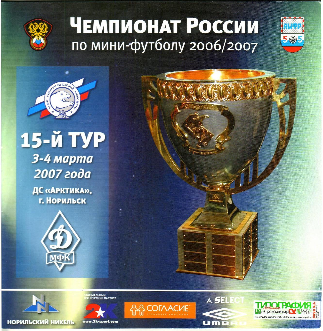 Норильский никель – Динамо Москва 03-04.04.2007