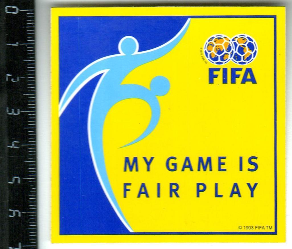 Наклейка FIFA My Games is Fair Play 1993 / Фэйр-плей / Мои игры - честная игра