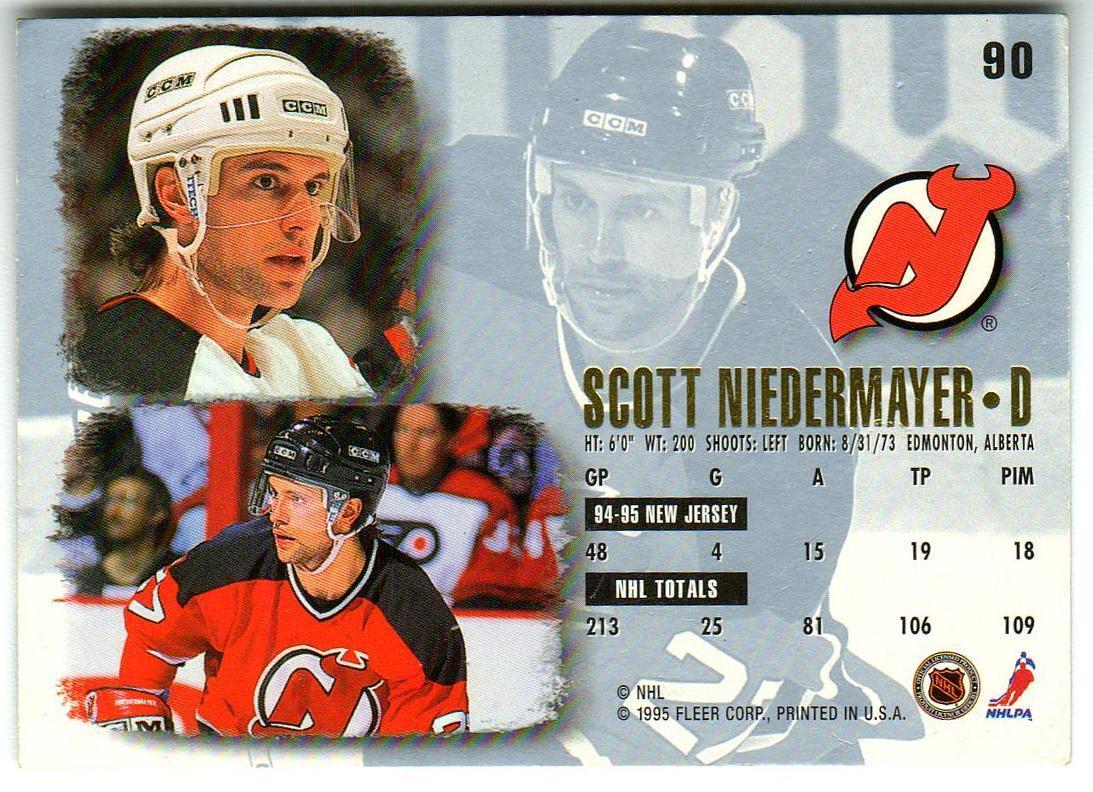 Скотт Нидермайер Нью-Джерси Девилз /Scott Niedermayer New Jersey Devils 1996 #90 1