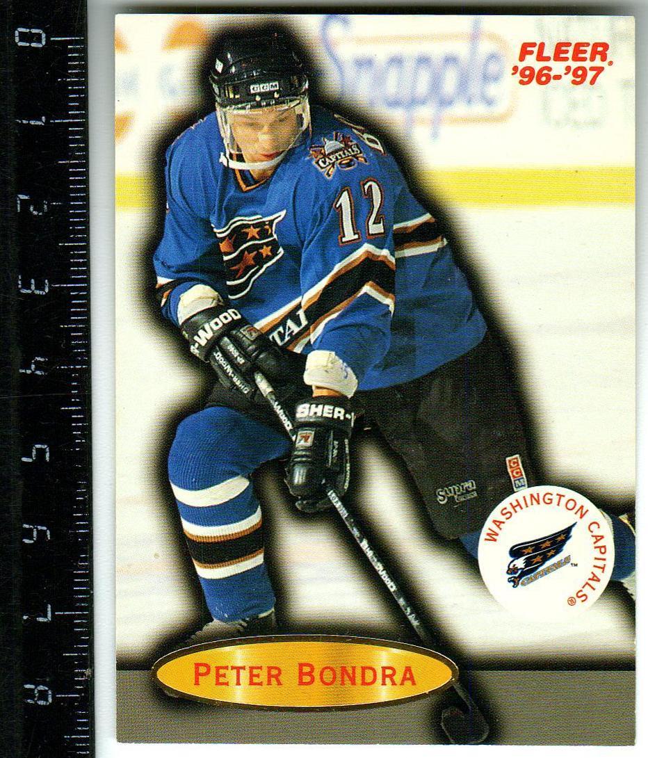 Петер Бондра Вашингтон Кэпиталз Peter Bondra Washington Capitals 1996 Fleer #115