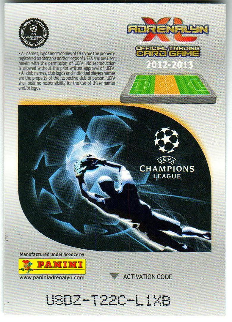 Андрес Иньеста Барселона Лига чемпионов UEFA 2012-2013 Star Player PANINI 1