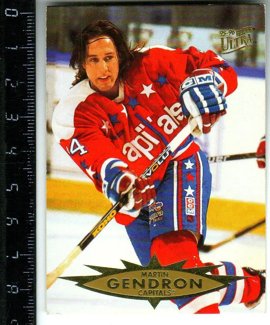 Мартин Гендрон Вашингтон Кэпиталз Martin Gendron Washington Capitals 1995 Fleer
