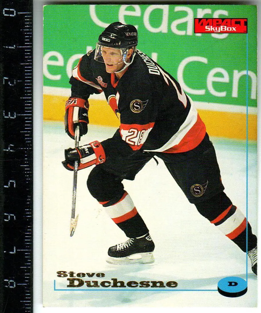 Стив Дюшен Оттава Сенаторз / Steve Duchesne Ottawa Senators 1996 Fleer/SkyBox