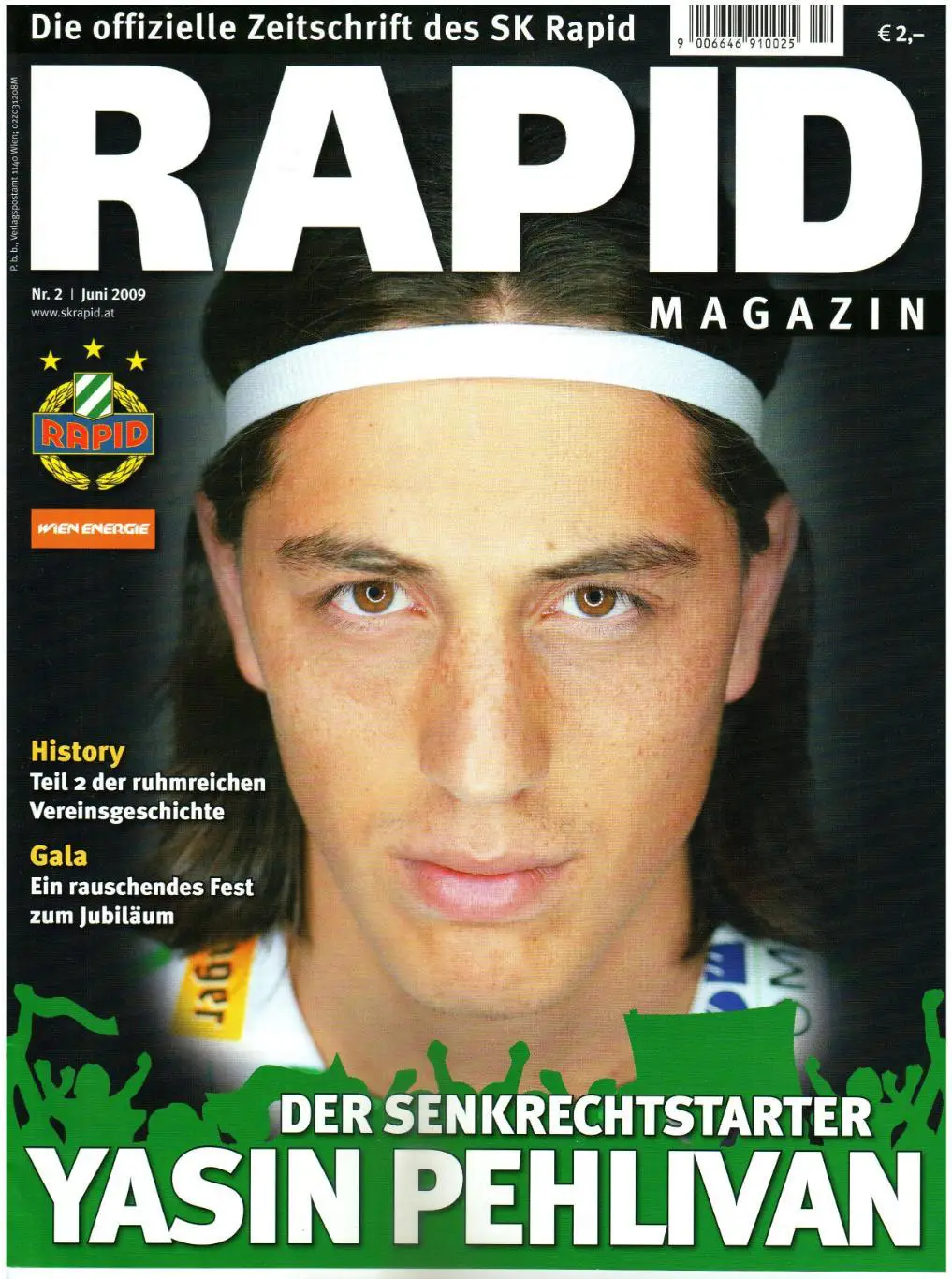 RAPID Magazin 2009 №2 Журнал ФК Рапид Вена / Ясин Пехливан История Ч.2 1950–1969