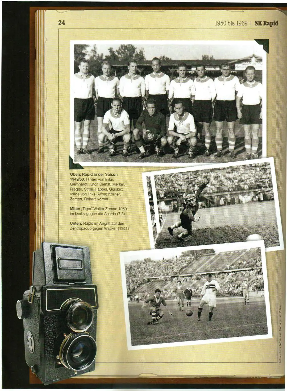 RAPID Magazin 2009 №2 Журнал ФК Рапид Вена / Ясин Пехливан История Ч.2 1950–1969 2