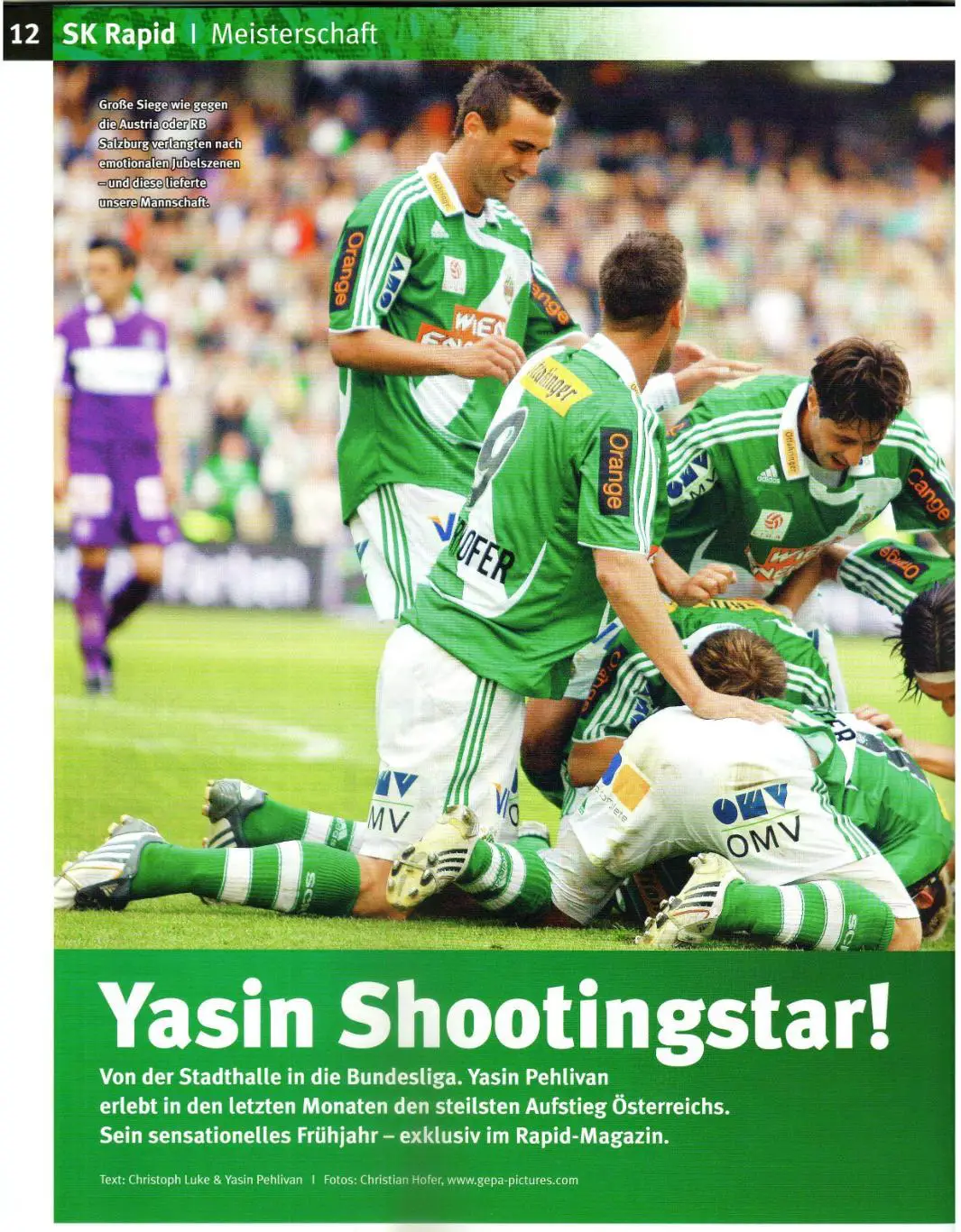 RAPID Magazin 2009 №2 Журнал ФК Рапид Вена / Ясин Пехливан История Ч.2 1950–1969 3