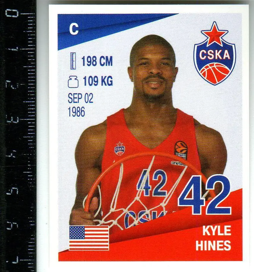 ЦСКА – Барселона 11.10.2018 + альбом для наклеек + наклейка Kyle Hines ЕВРОЛИГА 3