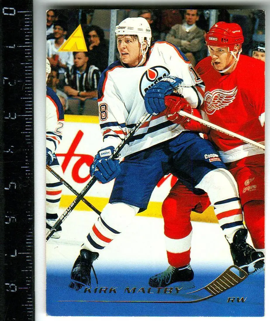 Кирк Молтби Эдмонтон Ойлерз / Kirk Maltby Edmonton Oilers / PINNACLE 1995 #126