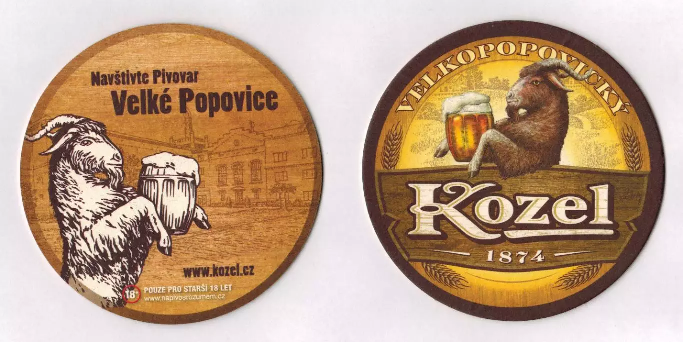 Бирдекель Подставка под пиво Велкопоповицкий козел Velkopopovicky Kozel (Чехия)