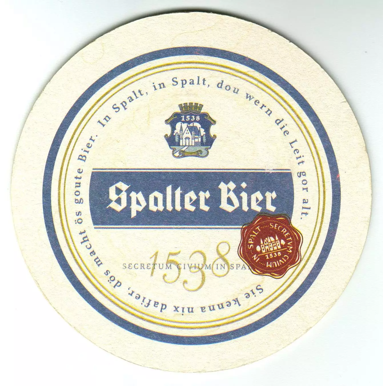 Бирдекель б/у Подставка под пиво из Германии Spalter Bier / Сплит-пиво