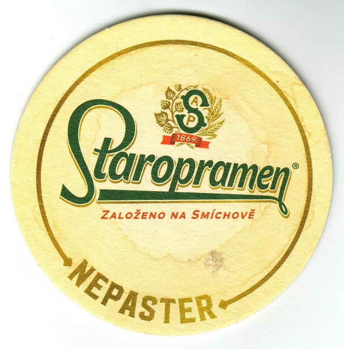 Бирдекель Подставка под пиво б/у Staropramen (Чехия)