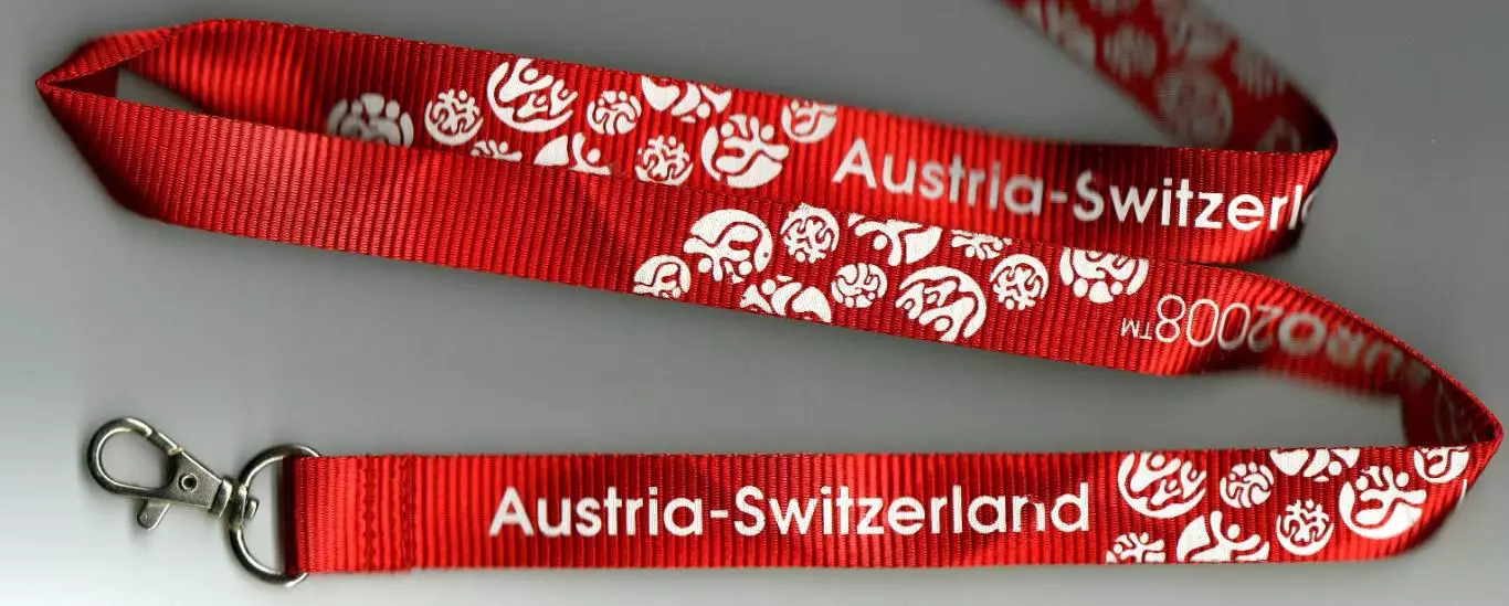 Лента для бейджей Чемпионат Европы по футболу 2008 UEFA EURO Austria–Switzerland 3