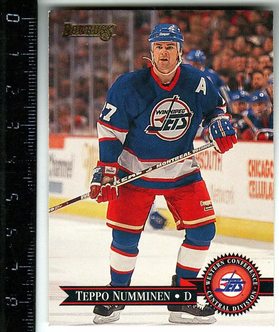 Teppo Numminen Winnipeg Jets / Теппо Нумминен Виннипег Джетс / Donruss 1995 №261