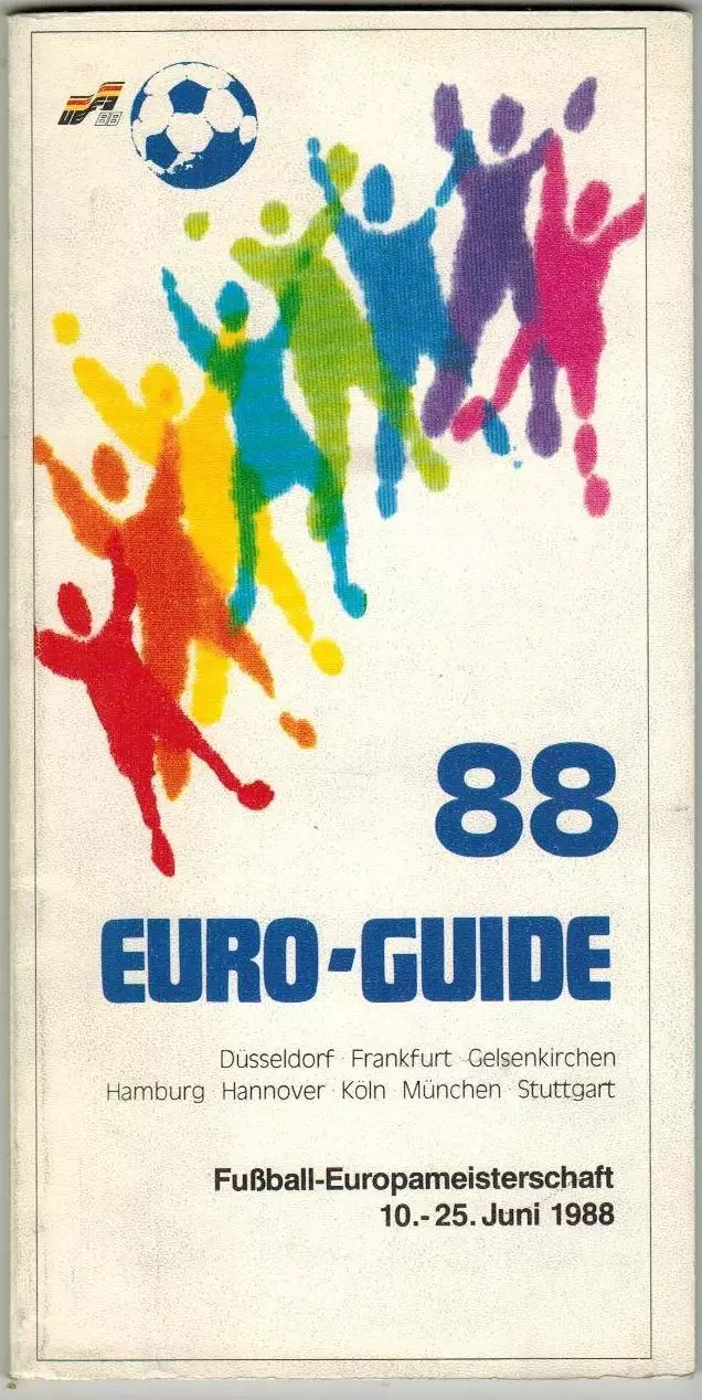 Euro-Guide 1988 / Гид чемпионата Европы по футболу Расписание Стадионы Составы