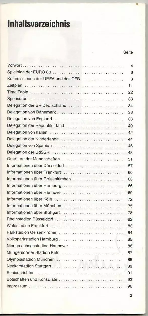 Euro-Guide 1988 / Гид чемпионата Европы по футболу Расписание Стадионы Составы 1