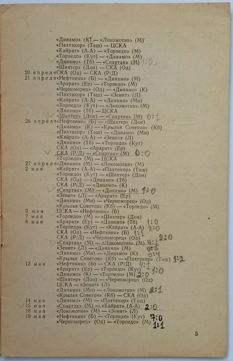 Футбол 1966 Физкультура и спорт / Игры сборной СССР в сезоне-1965 2