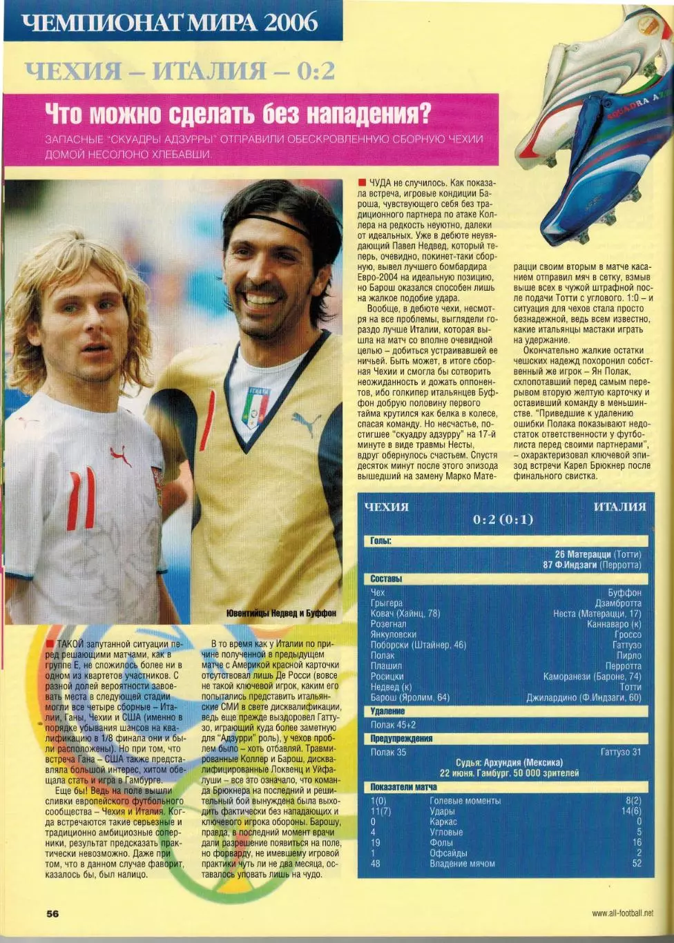 Весь футбол Июль 2006 / Чемпионат мира Финальный турнир Групповой раунд Все игры 2