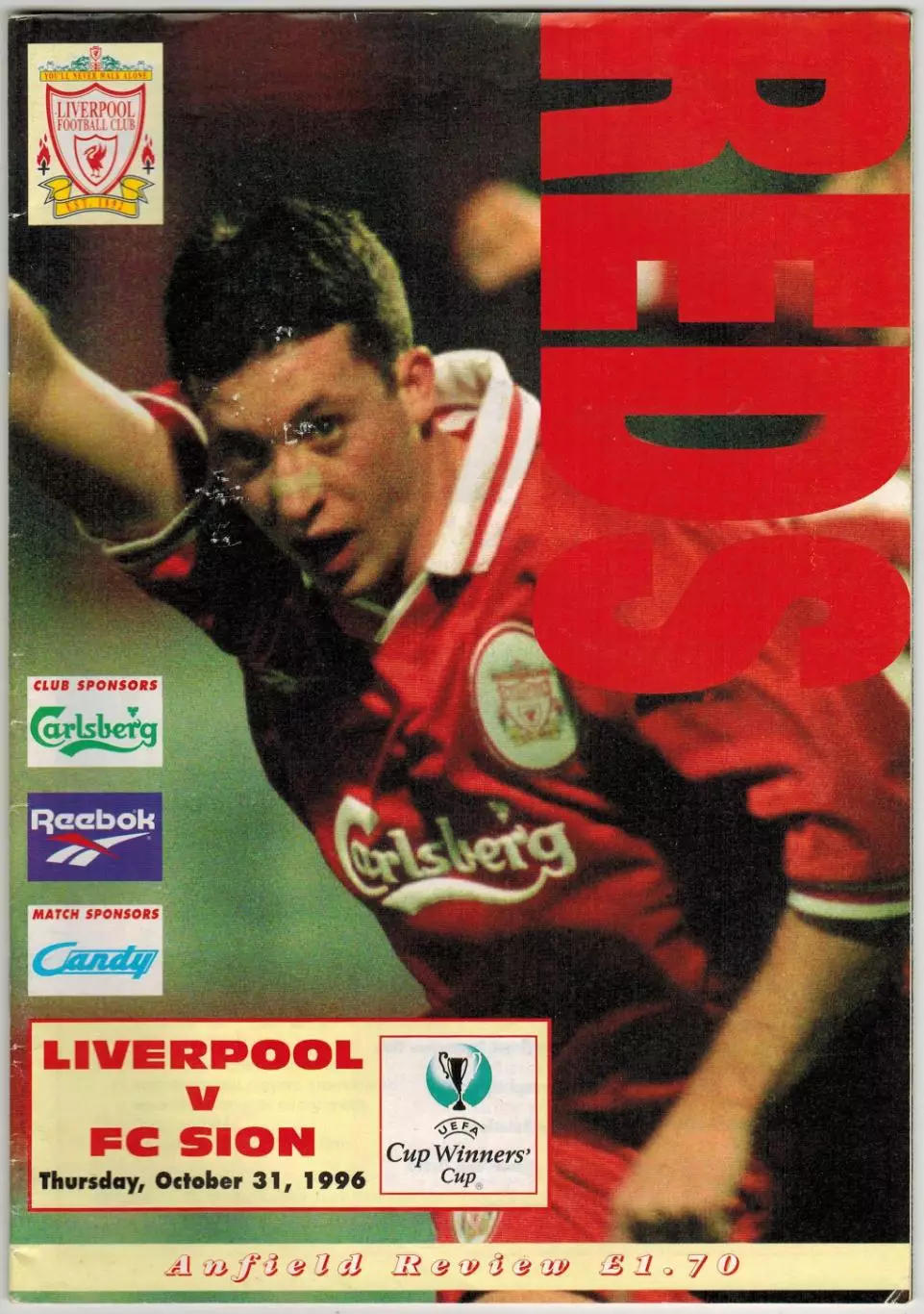 Ливерпуль – Сьон 31.10.1996 Кубок обладателей кубков / Neil Ruddock Alan Shearer