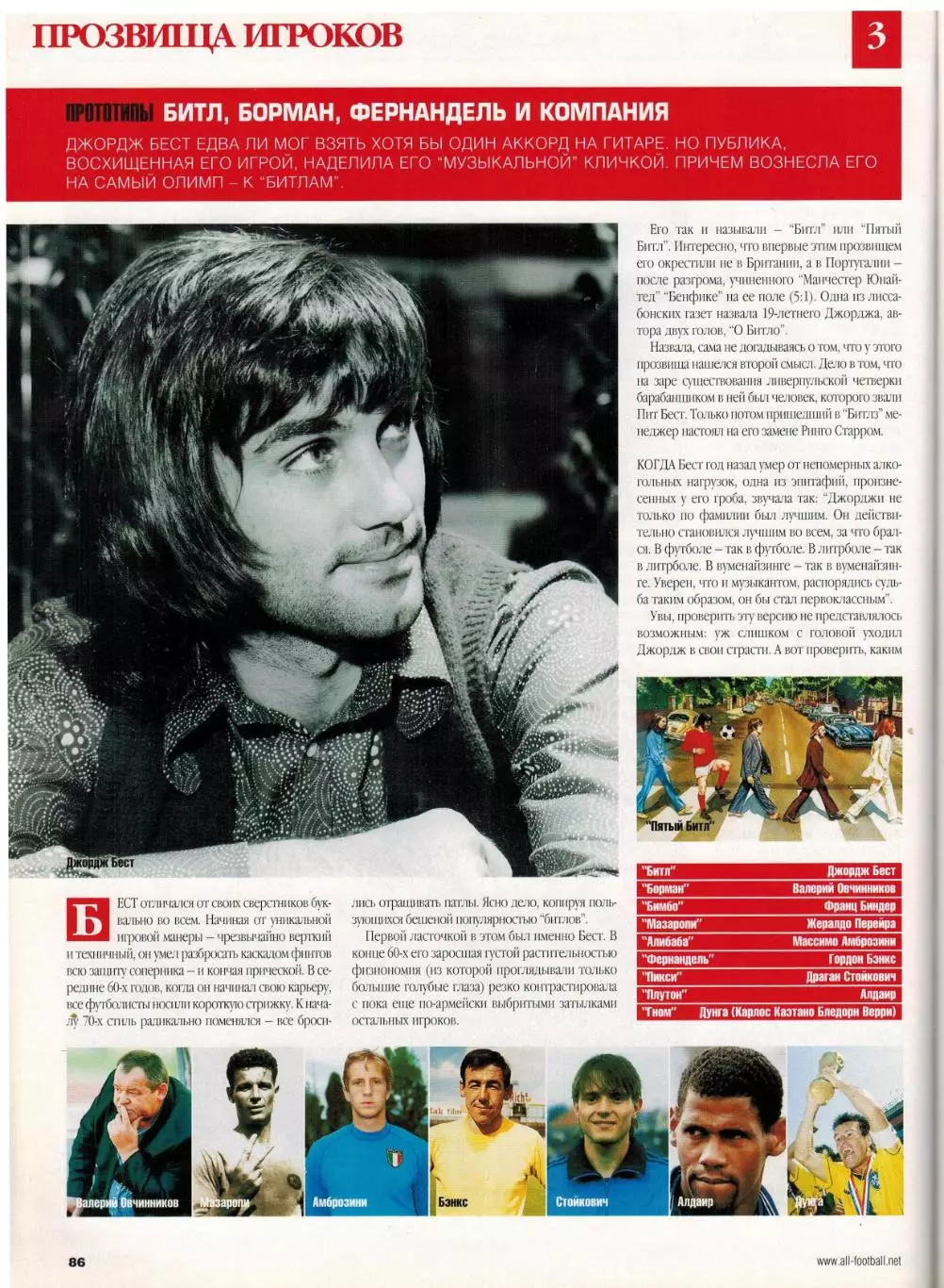Весь футбол Январь 2007 / Ф.Каннаваро Клубный ЧМ Алкмар ЧМ-1938 Прозвища игроков 5