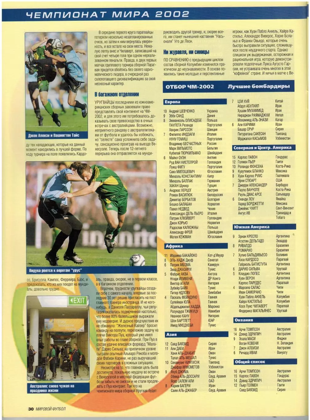 Мировой футбол Январь 2002 Бесчастных Марадона Межконтинентальный кубок ЧМ-1938 3
