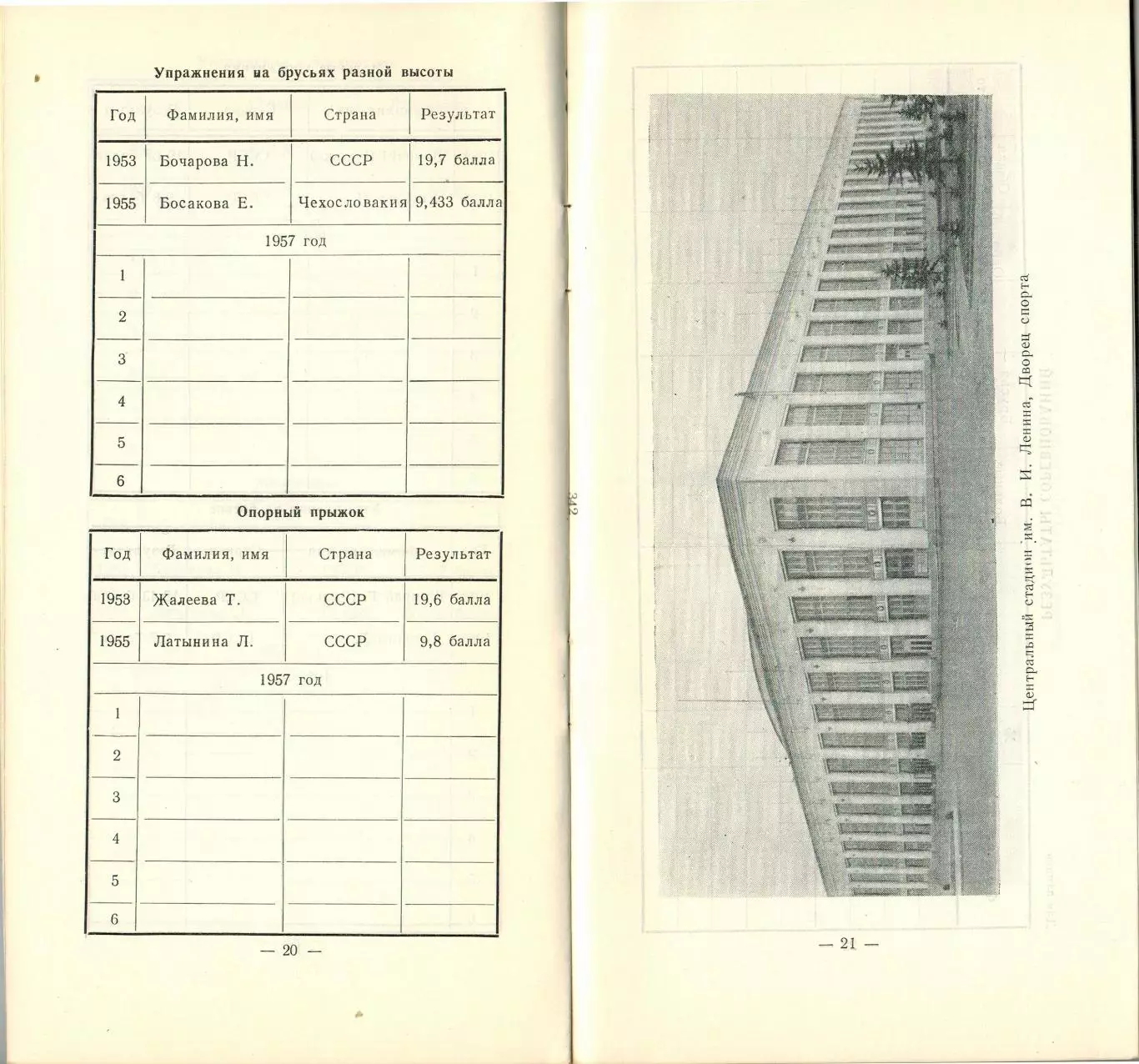 III Международные дружеские спортивные игры молодежи Москва 1957 Гимнастика 2