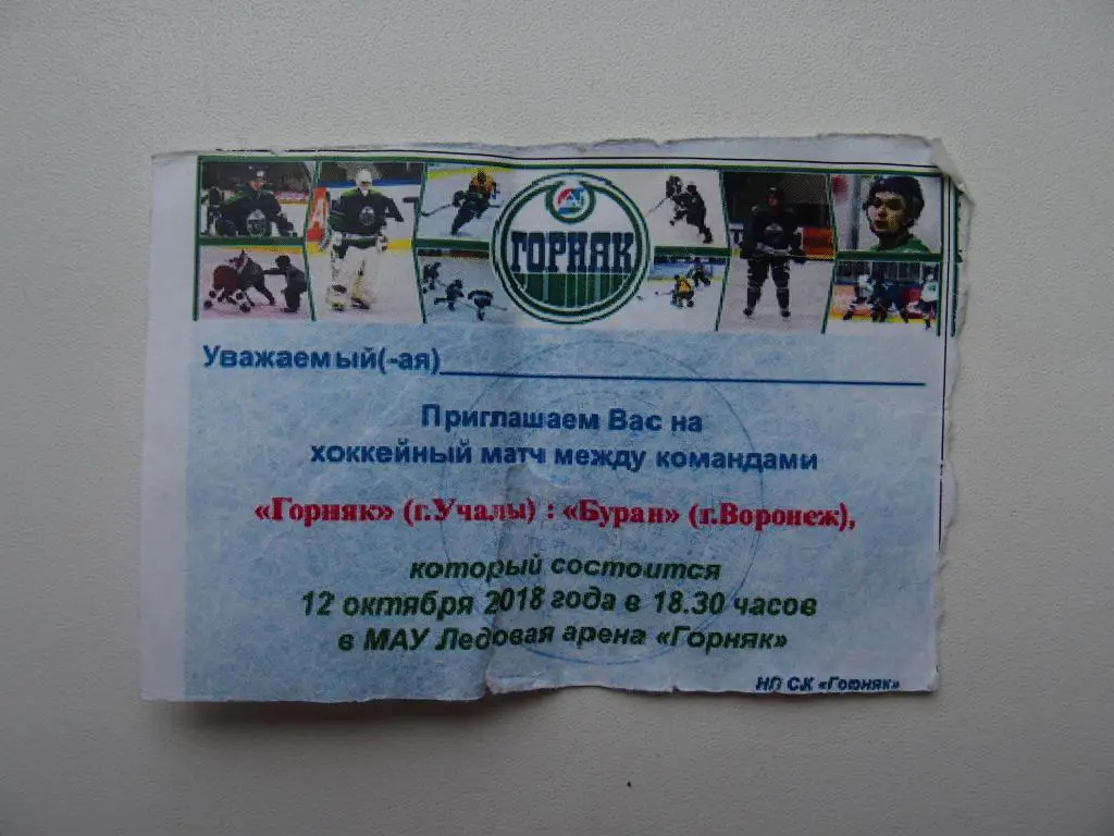 Горняк Учалы - Буран Воронеж (12.10.2018).