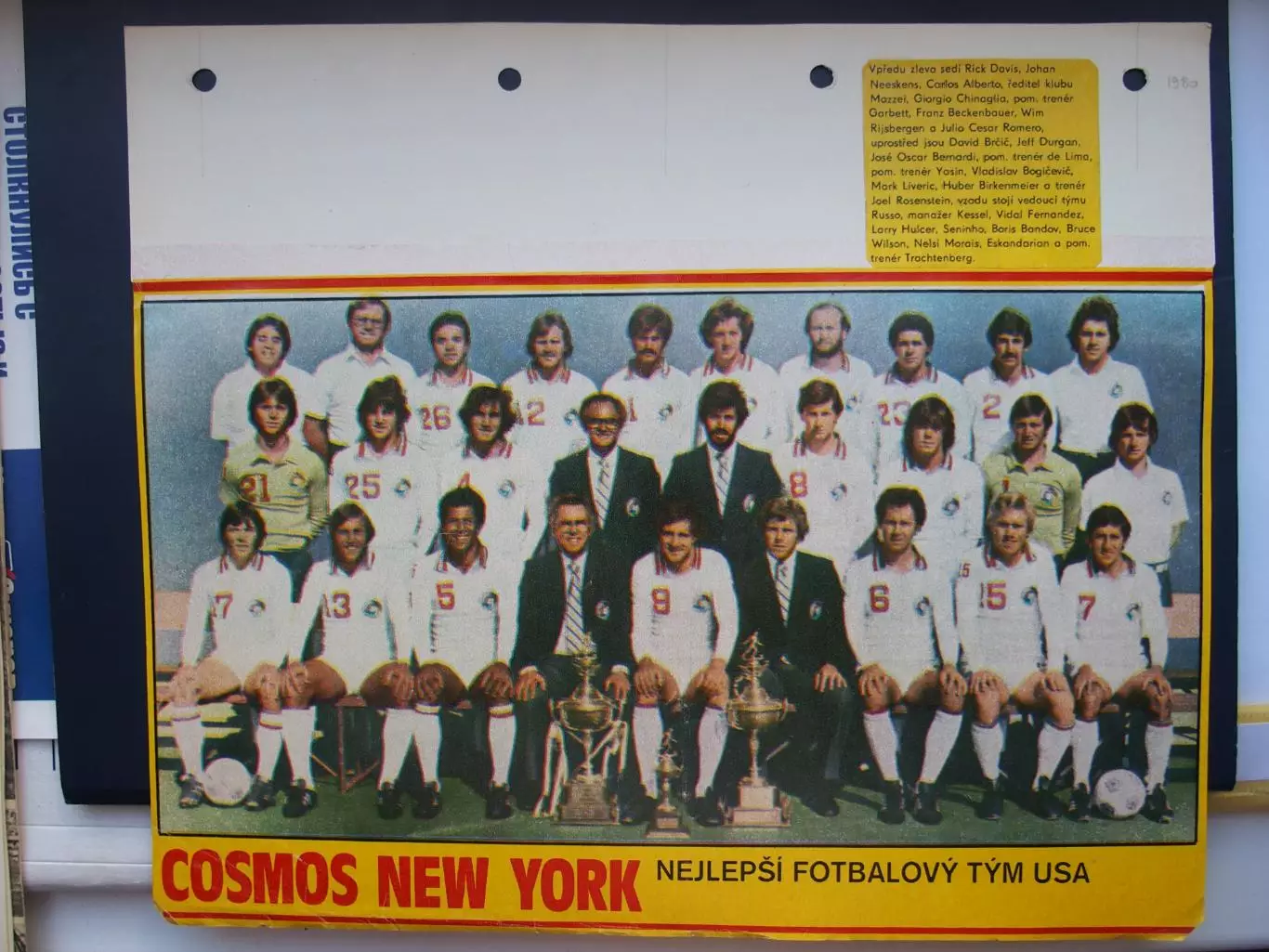 Космос (США). 1970-е. Ж-л Стадион (Старт?). Наклеено на картон.