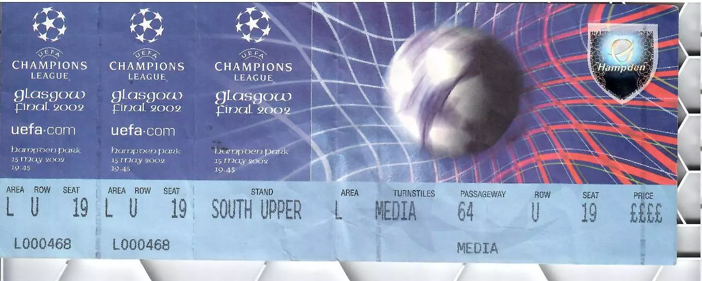 2002 Байер 04 Германия - Реал Мадрид Испания ФИНАЛ ЛИГИ ЧЕМПИОНОВ