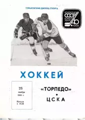 1985 Хоккей Торпедо Горький - ЦСКА (25.11)