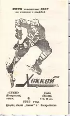1985 Хоккей Химик Воскресенск - ЦСКА (06.11)