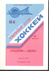 1987 Хоккей Ьрактор Челябинск - ЦСКА