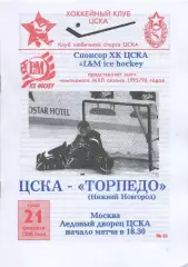 1996 Хоккей ЦСКА - Торпедо Нижний Новгород (21.02)