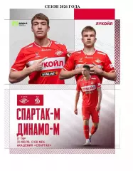 2026 Спартак Москва - Динамо Москва