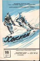 1961 Хоккей ЦСКА– ТОРПЕДО Горький ФИНАЛ Кубка СССР