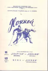 1964 Хоккей Спартак Москва - Динамо Москва - ЦСКА - Химик