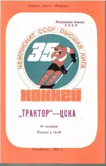 1980 Хоккей Трактор Челябинск - ЦСКА (20.10)