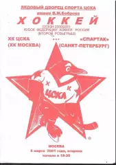 2001 ЦСКА - Спартак СПб (06.03)