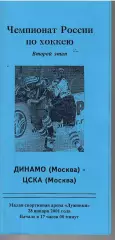 2001 Динамо Москва - ЦСКА (28.01)