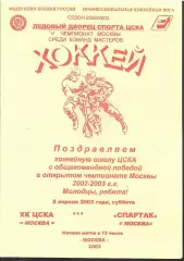 2003 ЦСКА - Спартак Москва (05.04)