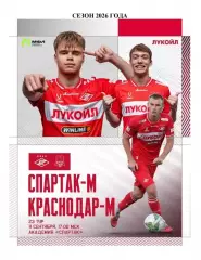 2026 Спартак Москва - ФК Краснодар молодежные