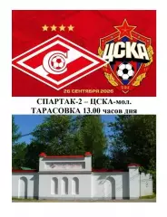 2026 Спартак Москва - ЦСКА молодежные