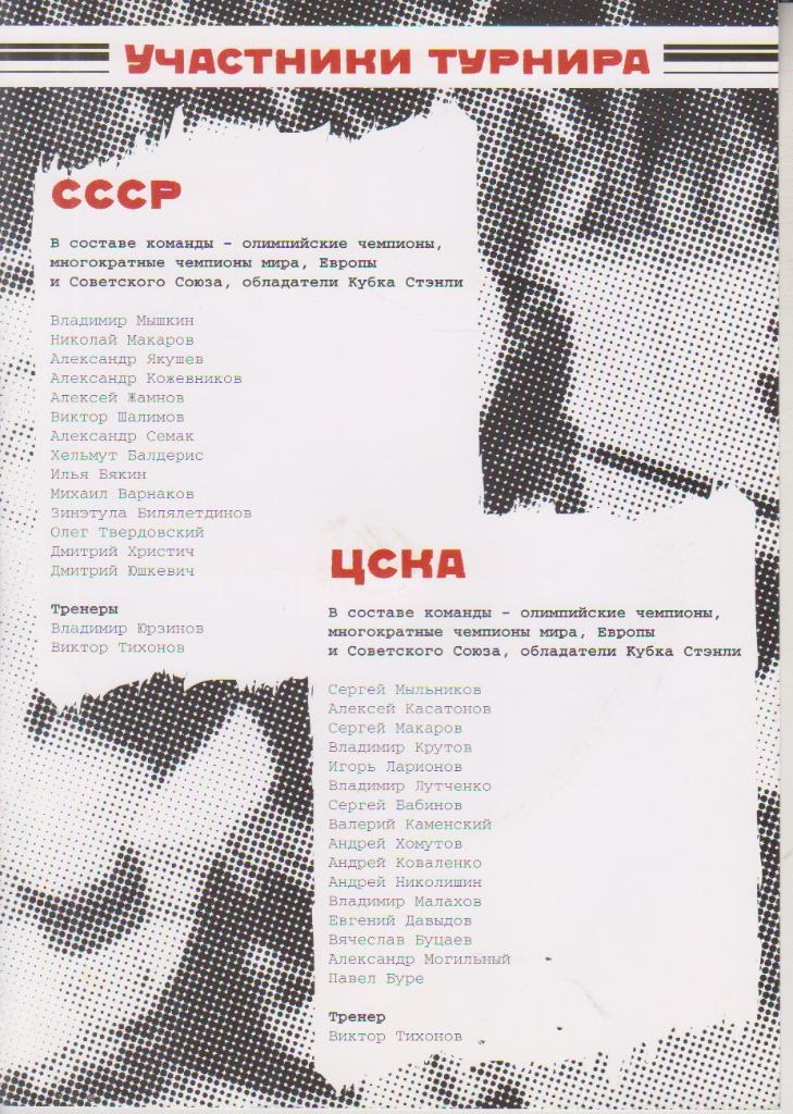 2008 ЦСКА - Сборная СССР и другие в Кубке Фетисова 2