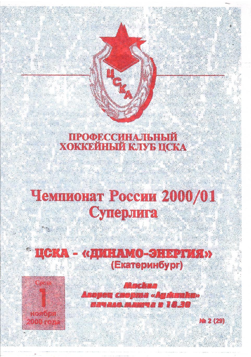 2000 ЦСКА - Динамо Екатеринбург (01.11)