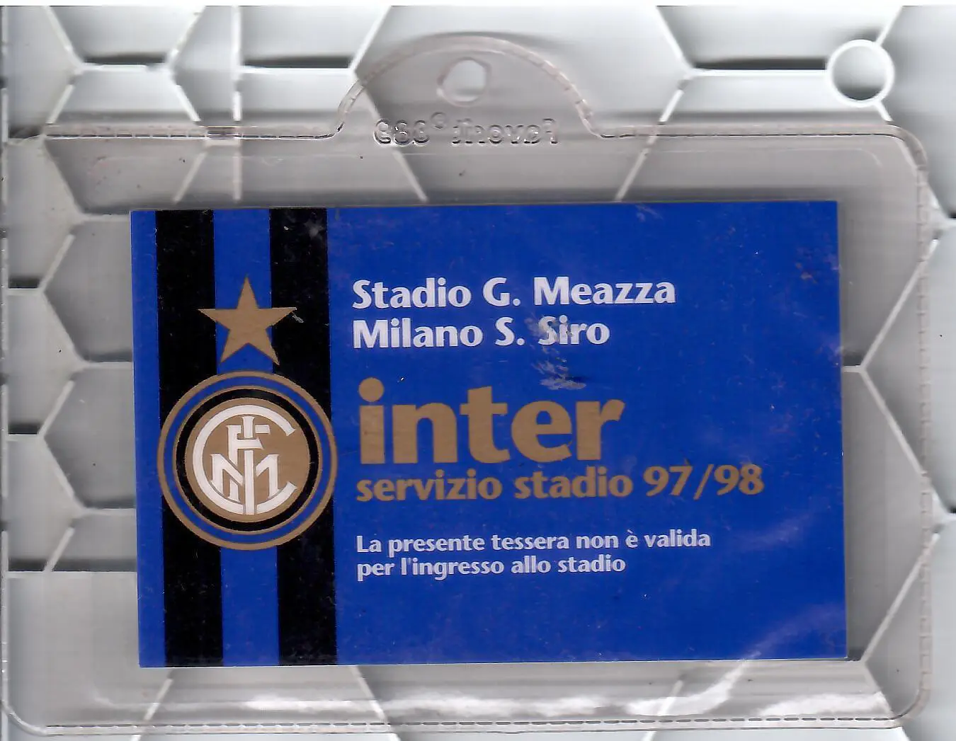 1998 Билет Интер Италия - Спартак Москва КЕЧ АККРЕДИТАЦИЯ (31.03) 1