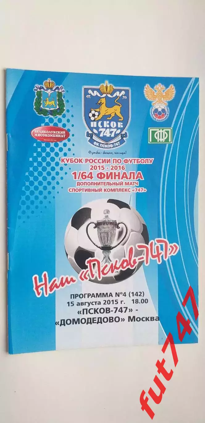 Псков -747 -Домодедово Кубок России 15.08.2015 год 1