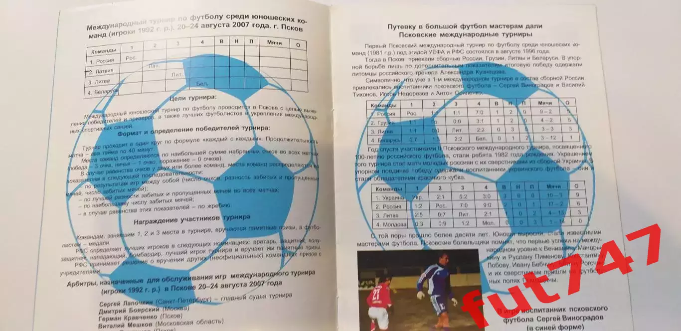 2007 год Международный турнир сборных 1992 г.р......Псков 2