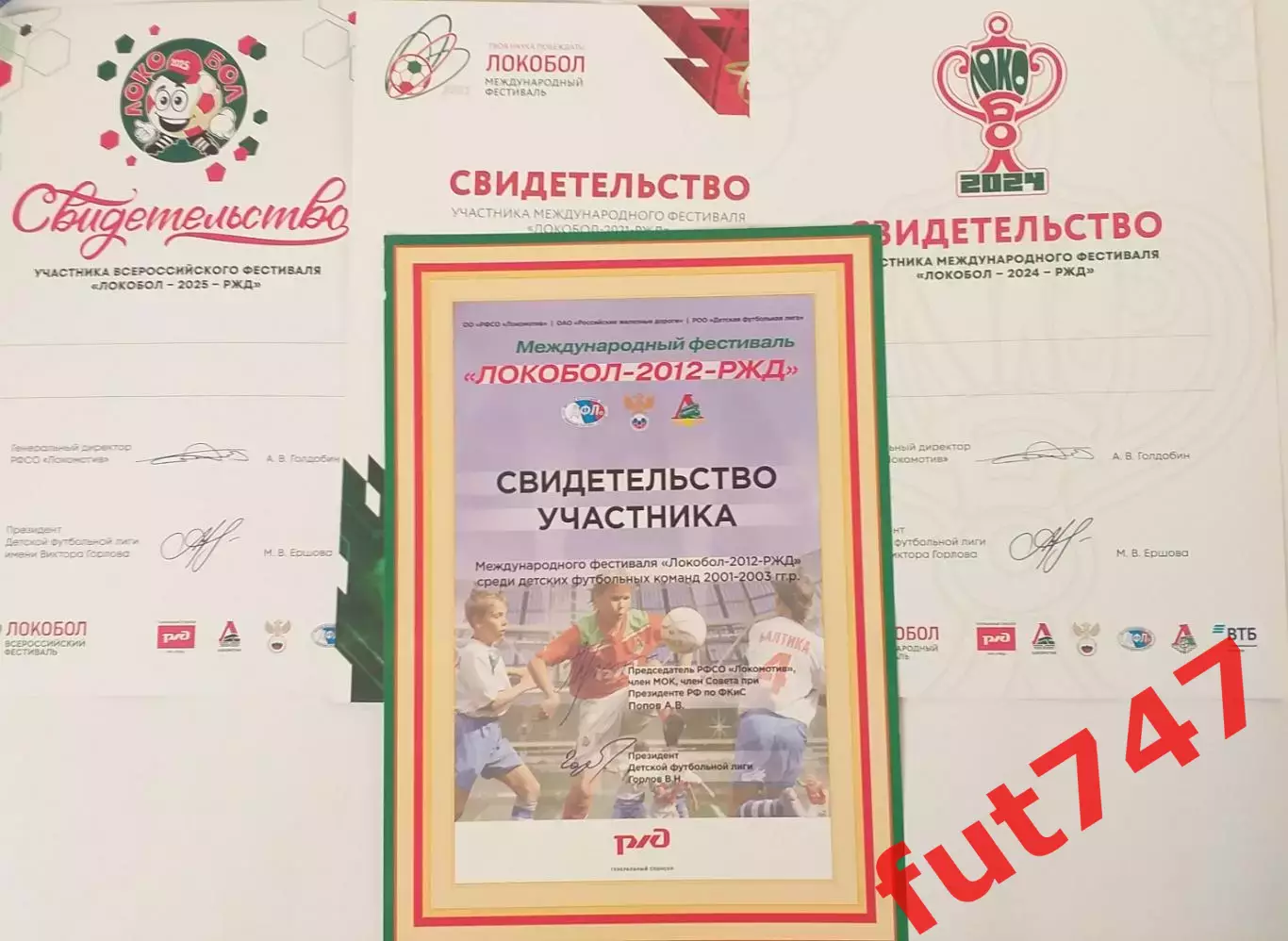 Локобол (свидетельство участника) 2012 ....2021 и 2024-25 годы