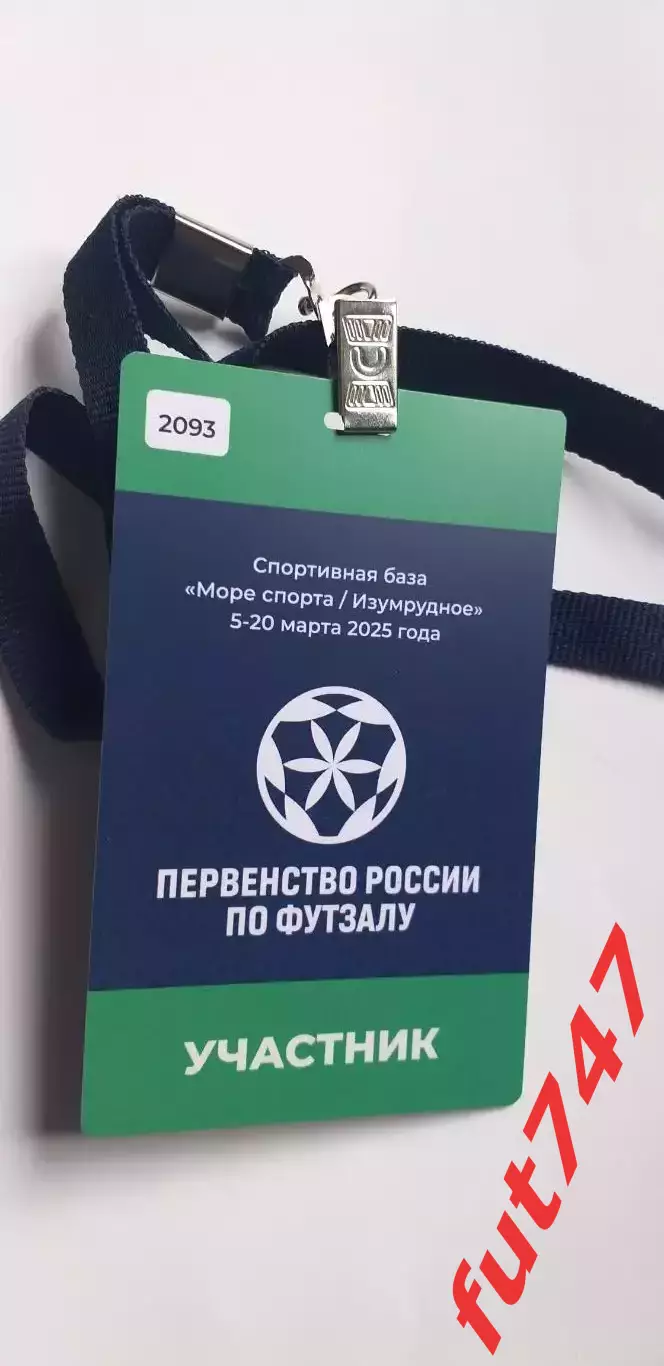 карточка участника соревнований.....2025 год